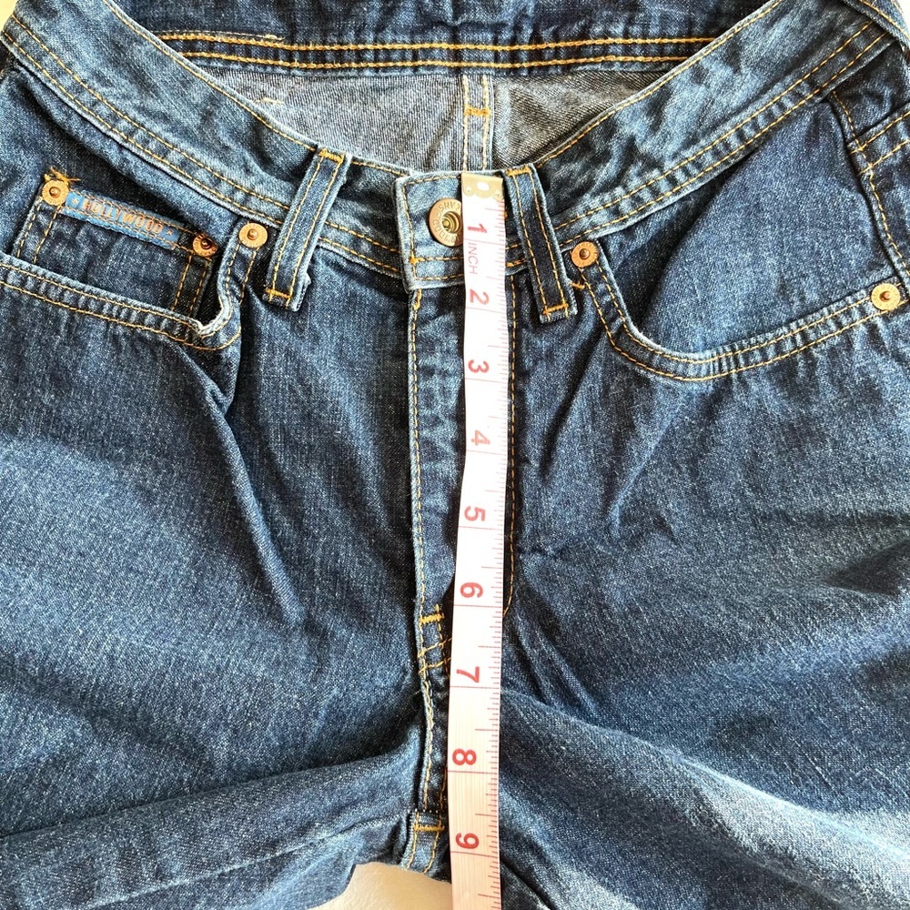 VINTAGE Hollywood Jeans High Waist Straight Leg Made in Canada Y2K 90s Mom Jeans - Picture 7 of 15